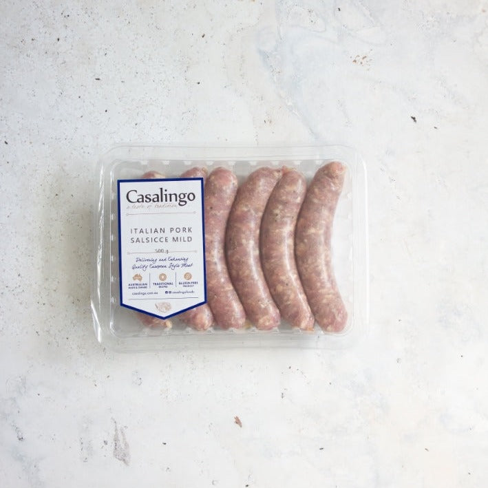 Italian Pork Sausage Mild 500g Mercato Casalingo