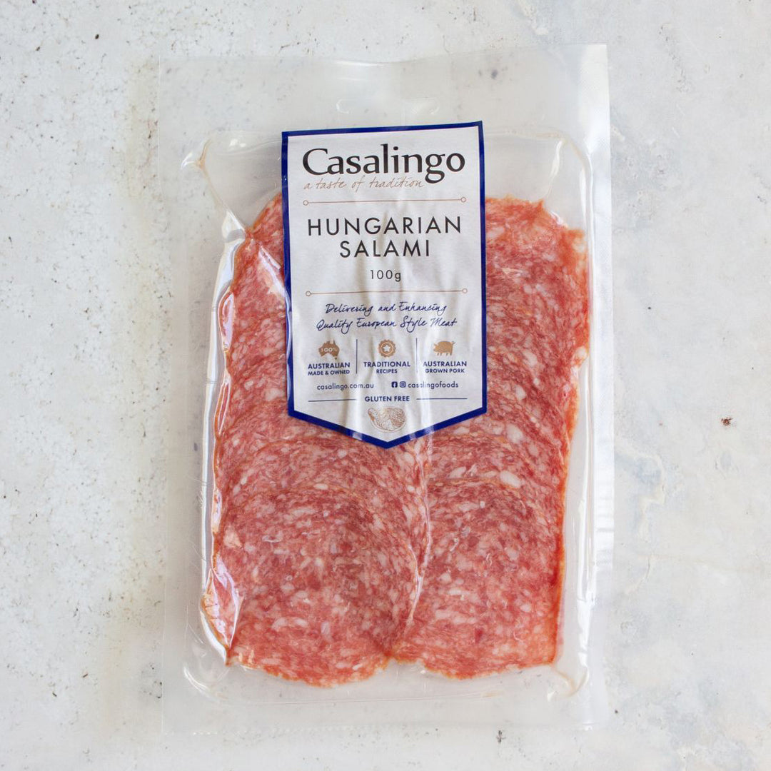 Hungarian Salami Mild Sliced 100g