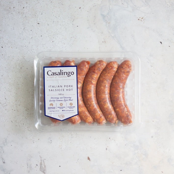 Italian Pork Sausage Hot 500g