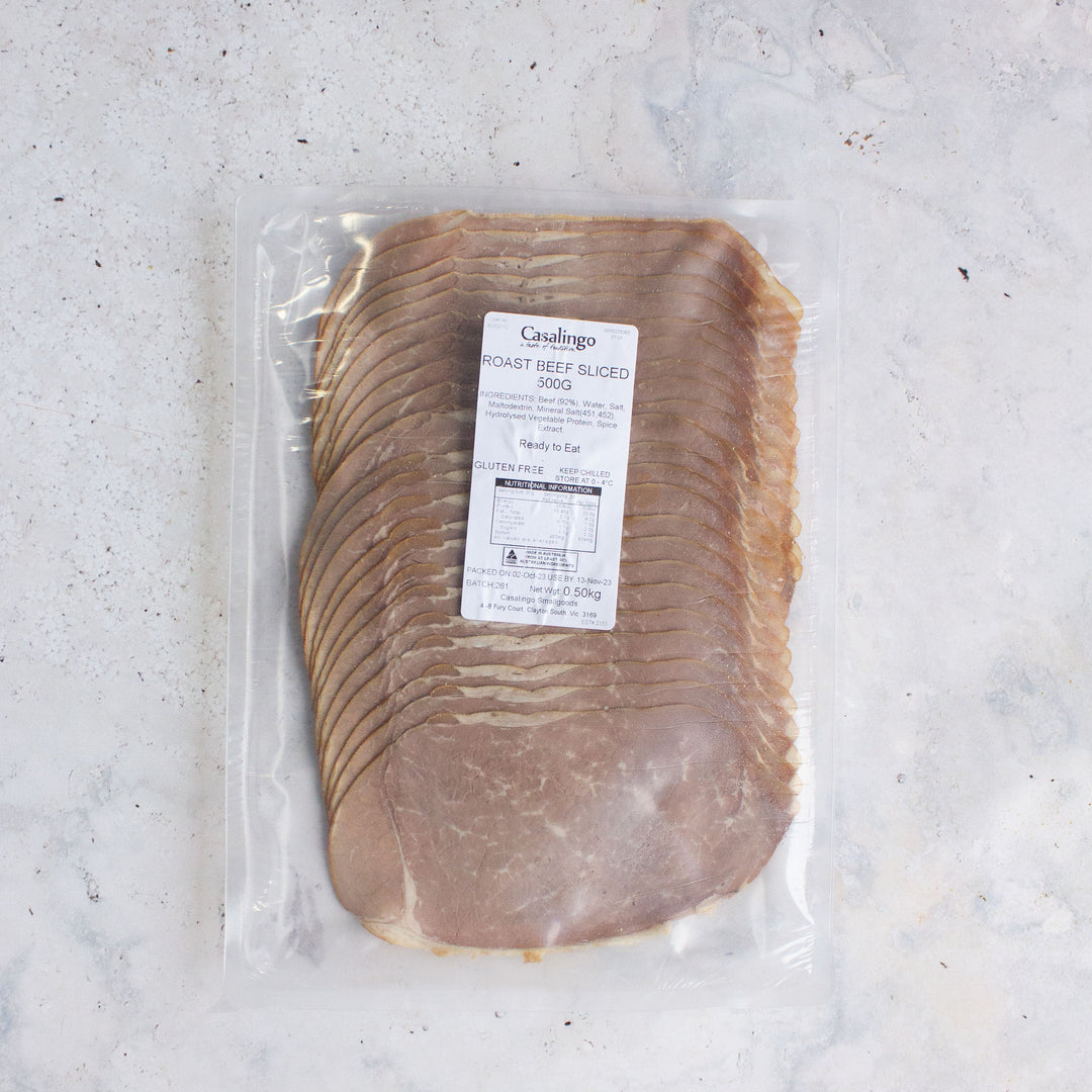 Roast Beef Sliced 500g